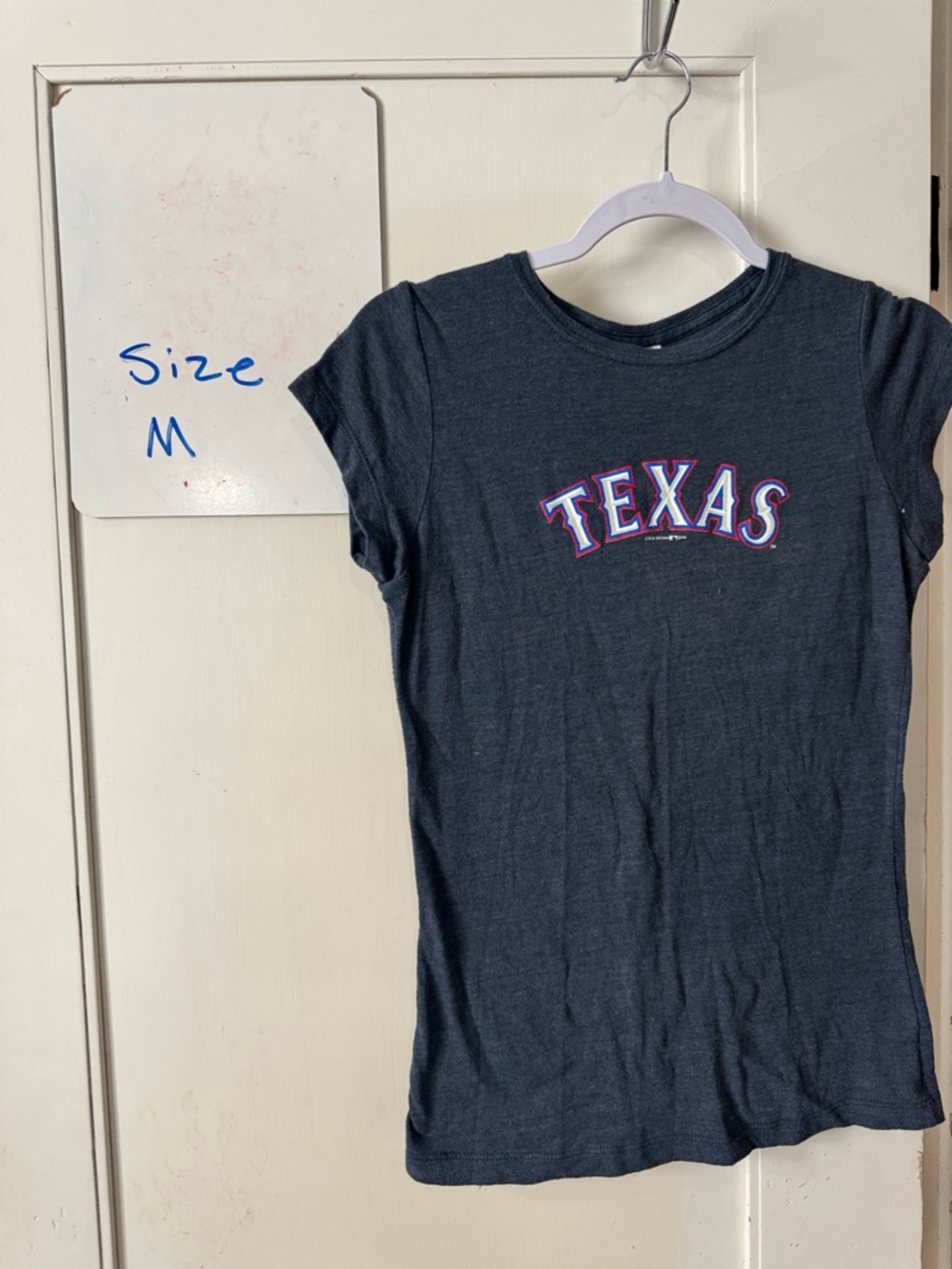 Texas Rangers Baseball Graphic Tee in Dark Heather Navy